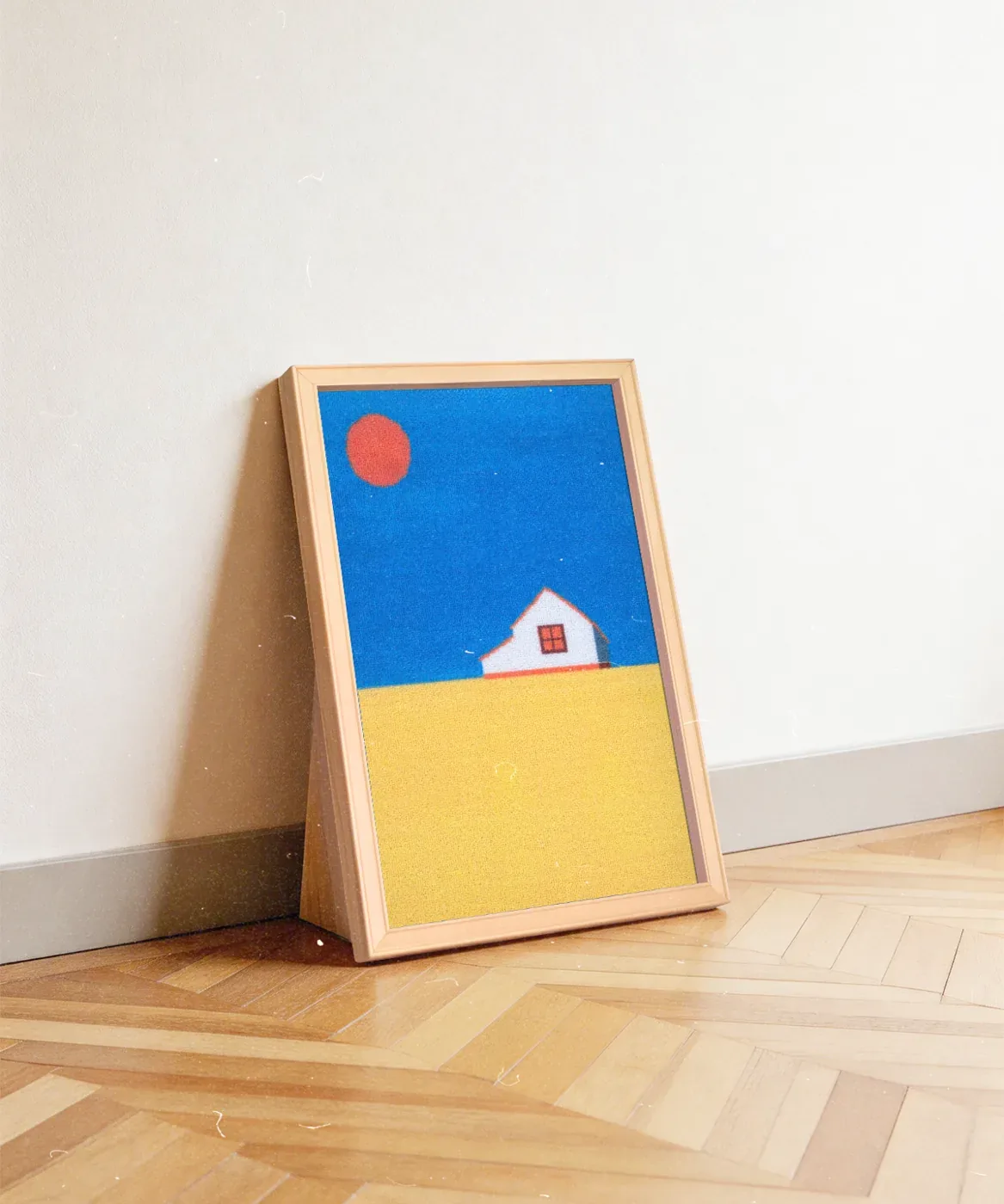 The Canvas Scratcher leaning against a wall